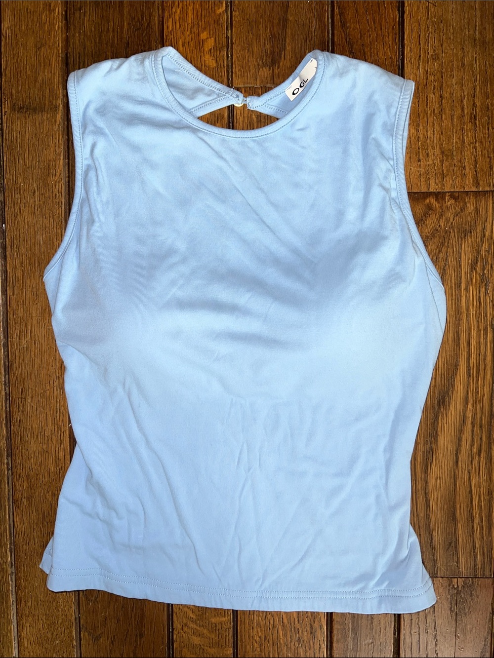 OGL Blue Cooling Open-Back Brami Bra Tank Size Small Like New